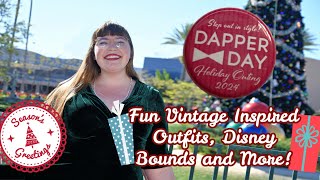 Dapper Day Holiday Outing 2024 at Hollywood Studios! Fun Vintage Inspired Looks and Disney Bounds!