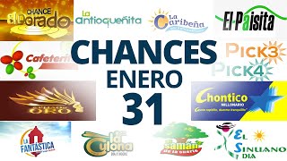 Resultados del Chance del Viernes 31 de Enero de 2025  Loterias 😱🤑💰💵