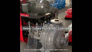 Tobee 6/4 AH Polyurethane Lined Pump with 15kW Motor for mill discharge