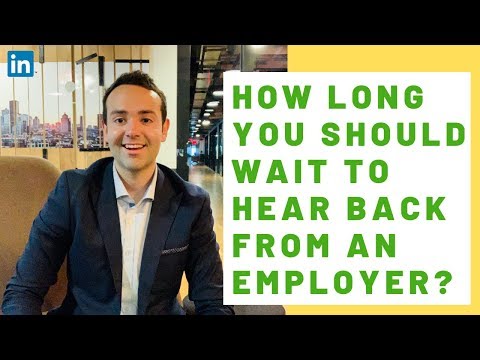 How long after submitting a job application should you hear back?