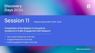 Discovery Days 2024 - Stephen Fry awards