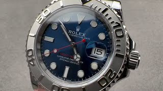Rolex Yacht Master BLUE Dial Steel Platinum 126622 Rolex Watch Review