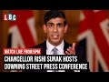 Chancellor Rishi Sunak holds major press conference amid cost of living crisis | Watch again