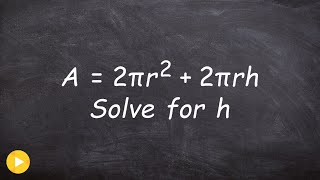 Solving literal equations