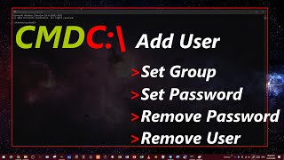 How to Add/Delete User Account by Using CMD in Windows 10 - 2020
