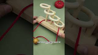 Do you have any other way to remove the red string without damaging it?#puzzle#iq#iqtest