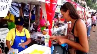 Chanthaburi Thailand - Durian festival - FREE fruit :)