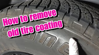 How to remove an old tire coating