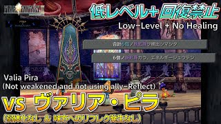 FF9/低レベル+回復禁止 ヴァリア・ピラ戦(弱体化なし＆味方へのリフレク発生なし)