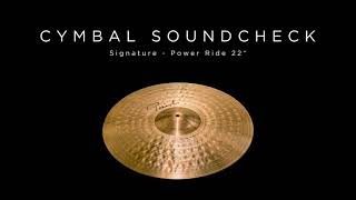 PAISTE CYMBAL SOUNDCHECK - Signature Power Ride 22\