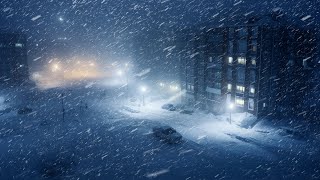 Intense Blizzard & Wind Sounds for Sleeping | Heavy Winter Storm | Howling Wind & Blowing Snow