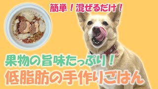 【簡単手作り犬ご飯】果物の旨味たっぷり！低脂肪の手作りごはん【帝塚山ハウンドカム】