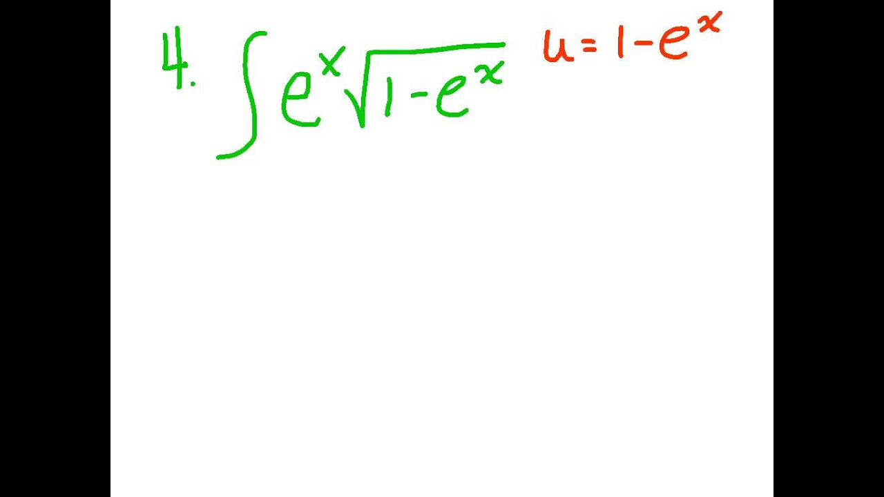 Integration Of Exponentials Youtube