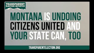 Undoing Citizens United with The Montana Plan #CorporatePower #CampaignFinance #DarkMoney