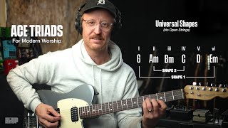 "Modern Worship" Style Triads - No Open Strings Needed
