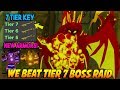 WE BEAT HIGHEST TIER 7 BOSS RAIDS! *NEW ARMORS* IN NEW UPDATE DUNGEON QUEST ROBLOX