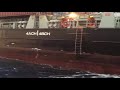 pilot boarding ship in rough weather