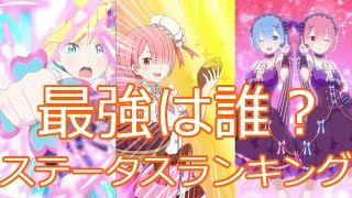 [リゼロス] 現最強キャラは誰？ ステータスランキング(1.5周年時点) ＃39