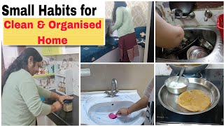 Small Habits for CLEAN and Organized Home 🏡 🏡 ll Home Cleaning Routine