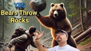 भालू पत्थर फेंकता है । Bears Really Throw Rocks । Unbelievable Wildlife Behavior । Bears Throw Rocks