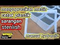 mesin cetak plastik sarangan stenlish manual hydraulic