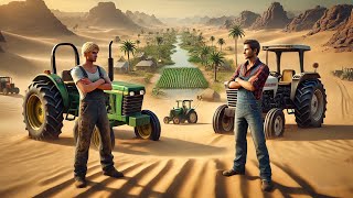 Start 0$ in DESERT OASIS! 1vs1 with @FarmingGenius 🚜