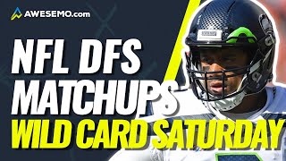 NFL DFS PICKS: DRAFTKINGS & FANDUEL WILD CARD SATURDAY DAILY FANTASY FOOTBALL 1/9