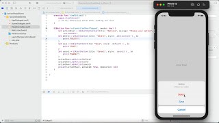 How to Add Action Sheet in Swift using UIAlertController (XCode 12)