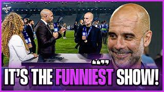 Pep Guardiola is a fan of Kate Abdo's intros & chats UCL win with Henry! 🤩 | CBS Sports Golazo