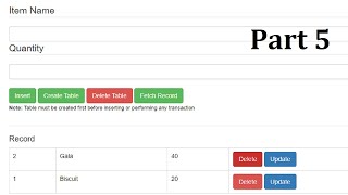 Offline Relational Database Using HTML5 and JavaScript (SQL Query) - Part 5