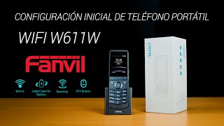 Configuración inicial del teléfono portátil Wifi (W611W) FANVIL