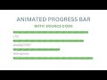 Animated Progress Bar in Bootstrap5 HTML & CSS | with Source Code