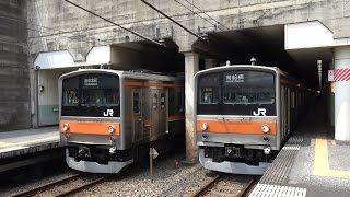 武蔵野線　新八柱駅を発着する205系