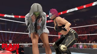 WWE 2K23 RAW ASUKA USES THE GREEN MIST ON LIV MORGAN