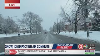 Winter Weather Advisory: Improving traffic conditions in Northeast Ohio after snowy morning commute