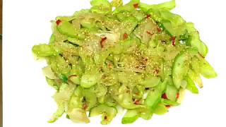 ☆오이볶음ㅡ꼬들한 식감이 새롭답니다.☆★Stir-fried cucumber★