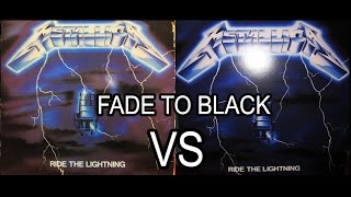 METALLICA- Fade To Black RIDE THE LIGHTNING 1984 Vinyl VS. 2016 Remastered Vinyl HD