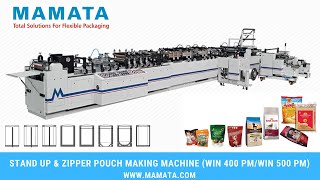 Stand up \u0026 Zipper Pouch Making Filling and Sealing Machine Manufacturer \u0026 Exporter | Mamata