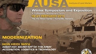 2014 AUSA Winter Symposium - HON Shyu - Modernization