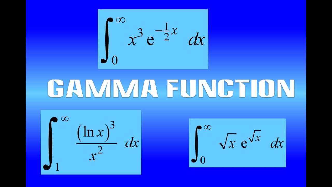 Advanced Simple Integrals Using The Gamma Function 1 Youtube