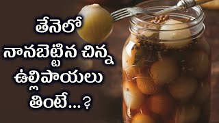 Honey and Onion Syrup to Cure Your Cough Naturally_తేనెలో నానబెట్టిన చిన్న ఉల్లిపాయలు తింటే...?