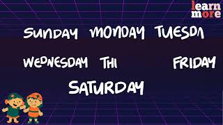 Sunday to Monday Fun | Learn the Days of the Week with Songs and Rhymes