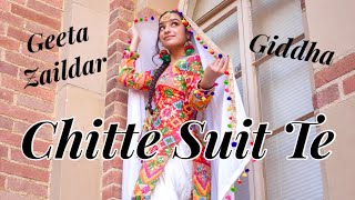 Chitte Suit Te (White Suit) | Geeta Zaildar | Giddha | Dance