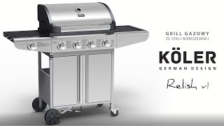 Grill Gazowy KÖLER Relish v1 - 5 palników Koler - moc 16kW