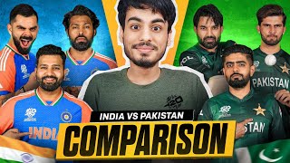 India vs Pakistan SQUAD COMPARISON 🔥 - T20 World Cup 2024 | IND vs PAK 2024
