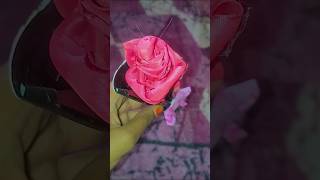 Ribbon rose 🌹 easy #shortvideo #easy #trending