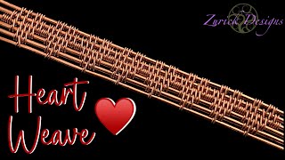 Wire Weaving Tutorial- Woven Heart Pattern For Bezels