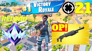 Fortnite Reload |21 Kill Solo Gameplay in UNREAL RANKED (Keyboard \u0026 Mouse)