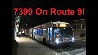 NeoplanDude | SEPTA 2014 NovaBus LFS-A HEV #7399 On Route 9, To Andorra!