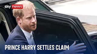 Prince Harry and Mirror settle hacking claim